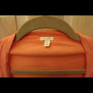 J Crew peach cardigan